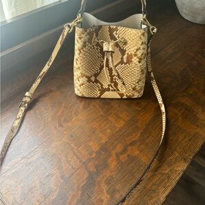 Michael Kors Brown and Cream Crossbody Bag